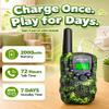 Walkie Talkies for Kids 4 Pack Outdoor Toys Games for Boys Girls 3 Miles Long Range Walkie Talkie Rechargeable with Clear Sound Camping, Hiking, Birthday Gifts for 3 4 5 6 7 8 9 10 11 12 Year Old Kids view 3