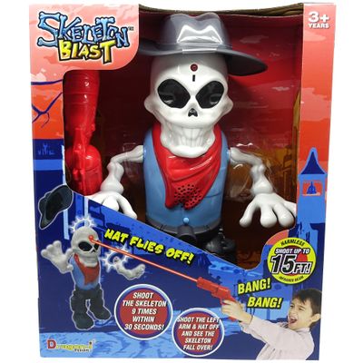 Dragon-i: Skeleton Blast - Infra-Red Toy Shooting Game, Walking Action, Knock Over The Wild West Cowboy, 15' Beam Range, Hat & Arm Fall Off, Kids 3+