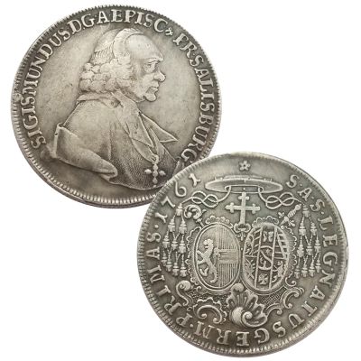 1761 Salzburg Archbishop Sigismund Historical Coin Replica - Medieval European Religious Territory Currency Collectible