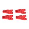 CFTGIW 4pcs RC Mount Aluminum Alloy Durable Sturdy Replaceable Adjustment Accessories for 1 10 1 8 Simulation Climbing CarSilver Can The and Mount Because The Made of (Red) view 1