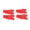 CFTGIW 4pcs RC Mount Aluminum Alloy Durable Sturdy Replaceable Adjustment Accessories for 1 10 1 8 Simulation Climbing CarSilver Can The and Mount Because The Made of (Red) view 2