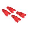 CFTGIW 4pcs RC Mount Aluminum Alloy Durable Sturdy Replaceable Adjustment Accessories for 1 10 1 8 Simulation Climbing CarSilver Can The and Mount Because The Made of (Red) view 3