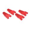CFTGIW 4pcs RC Mount Aluminum Alloy Durable Sturdy Replaceable Adjustment Accessories for 1 10 1 8 Simulation Climbing CarSilver Can The and Mount Because The Made of (Red) view 4
