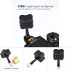 5.8G LHCP FPV Antenna High Gain 2dBi Mushroom Clover Circular Polarized Drone Antenna for Quadcopter RC Drones SMA RP SMA Connector Red Black Orange Green (Black) view 3