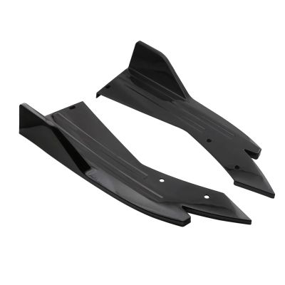 48cm Universal Compatible with Chrysler 300 300C SRT8 Rear Bumper Protector Canards Splitter Side Skirt Guard Body Kits Car Accessories(Glossy Black)