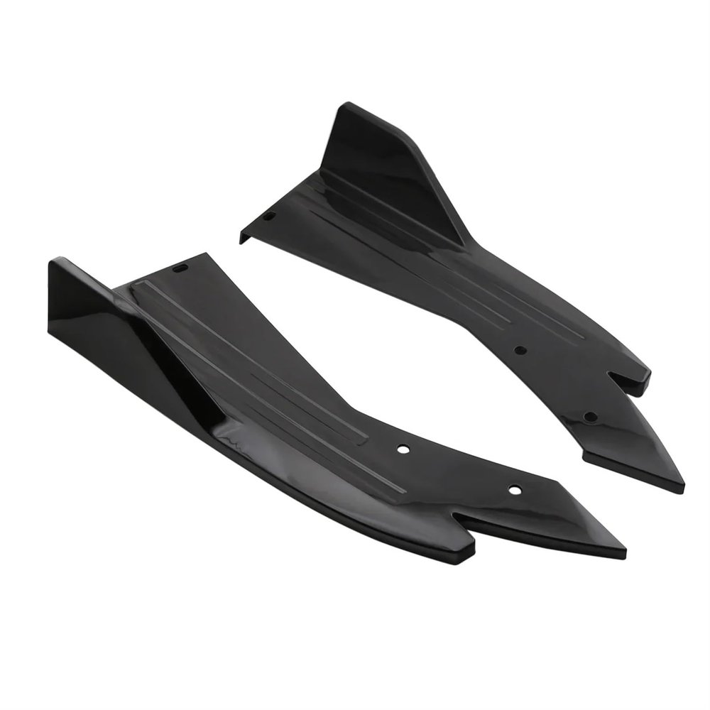 48cm Universal Compatible with Chrysler 300 300C SRT8 Rear Bumper Protector Canards Splitter Side Skirt Guard Body Kits Car Accessories(Glossy Black)