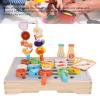 Sorandy 25 PCS Wooden Kids BBQ Grill Playset, Multifunction Kitchen Play Grill, Cooking Play Set with Grilling Tools, Ideal for Toddlers, Boys, Girls Age 3+ view 3
