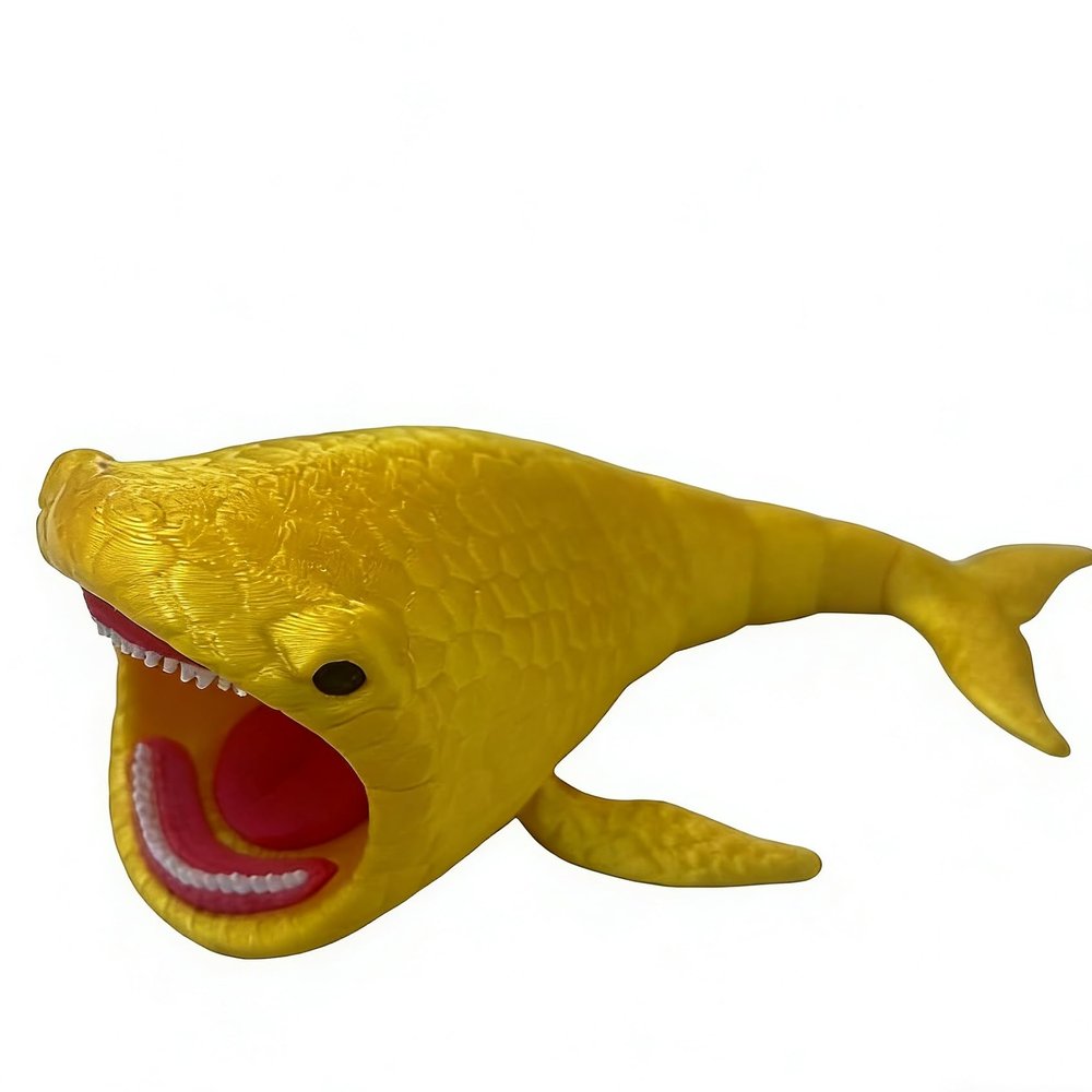 3D Printed Sea Monster Toy, Trevor Henderson Mythical Ocean Predator Model, Creative and Novel (B)
