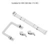 Aluminum Alloy Front Bumper RC Metal Front Bumper, for MN D90 99s 1/10 RC Car Upgrades Parts Accessories Durable Lightweight CNC Machined Protects Body Chassis Direct Replacement (Silver) view 3