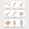 Nurnesy Kids Doctor Playset, Childrens Wooden Doctor Play Set with Stethoscope & Tools, Safe Beech Wood Toy Set for 2-6 Year Olds, for Role Playing Fun view 4