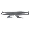 Compatible with Maserati GT GTS 2007-2015 Carbon Fiber Car Bumper Side Skirt Kit Lip Spoiler Protective Cover(GTS) view 3