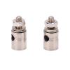Funien RC Plane Pushrod Connector Linkage Strong Quick Adjust Stopper for KT Fixed Wing Aircraft 10Pcs Silver Stainless Steel 2.1mm view 4
