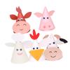 ARTIBETTER 5pcs DIY Birthday Hats Animal Shaped Hat Decorations for Boys and Party Supplies Random Styles view 1