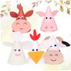 ARTIBETTER 5pcs DIY Birthday Hats Animal Shaped Hat Decorations for Boys and Party Supplies Random Styles view 3