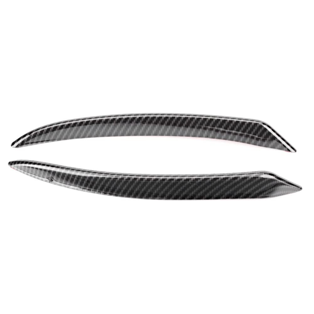 ACOGEDO 2Pcs Carbon Fiber Texture Front Bumper Wind Spoiler Strips Compatible with 20072017 JK Model (L)