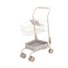 JCRBILW Children's Shopping Trolley, Fun Toy for Pretend Play, Mini Supermarket Trolley, Educational Toy for Children's Development, Flower Basket view 1