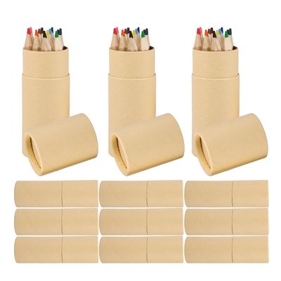 Abaodam 12 Packs of Colored Pencils Bulk Set, Pre-sharpened Wooden Art Pencils and Students, Short Size 12 Colors for School Drawing, Sketching, Painting, and Classroom Supplies