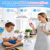 Walkie Talkies for Kids, 2 Pack Rechargeable Video Intercom Kids Walkies Talkies, Indoor Outdoor Toys Gifts for Family Games, Outside, Camping, Hiking for Boys Girls Ages 3-6(Pink+Blue) view 3