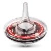 YASAIN 1.5-Hour Long Spin Rechargeable LED Spinning Top | Color Changing Light Show Fidget Toy | Electric Gyroscope for Focus & Stress Relief (Kids & Adults) - Perfect Desk & Home Gift,Transparent view 1
