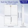24PCS 130PT Clear Magnetic Card Holders for Trading Cards, Thick Protectors Hard Plastic Magnetic Card Case Sports Football Basketball Top Loads for Cards Sleeves view 2