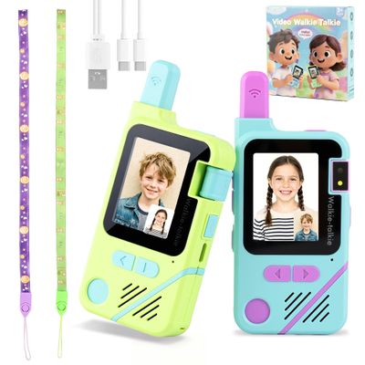 Video Walkie Talkies for Kids Ages 3-12 Camping Outdoor Toys Gifts for Kids