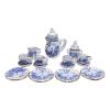 House Tea Teapot Saucer Set Pretend Play for Role Tableware Model Toy 1:12 Scale Kitchen Applian House Tea Play Tea Cup Model view 1