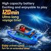 ANTSIR RC Boat for Pool and Lake LED Lights 120 Mins Playtime for Kids view 2