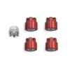1/24 RC Crawler Car M2 Wheel Nuts Cap Locking Hubs Wheel Parts Accessories for Axial SCX24 AX24 confident(Red) view 1
