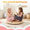 Wooden Spinner Seat, Large Spinner Seat for Kids & 2 Riders, Heavy Duty 250lb Capacity, Smooth Bearing Sensory Spinning Toy, Indoor Active Play Gift for Boys Girls view 4