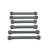 Models Upgrades Parts For MJX 10208 1/10 Metal Turnbuckles Pull Rod Link Rod Steering Rod Set RC Car Upgrade Parts Accessories(Light Grey) view 1