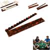 1 Pack Tortoise Shell Rack & Pusher Set, Acrylic Mahjong Rack Set with Fully Detachable Magnetic Pushers, Tortoise Shell Mahjong Racks, Extended Length, Glossy Finish view 1