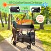 Wagon Stroller for 2 Kids, All-Terrain Stroller Wagon with Extra Long Extender, Aluminum Foldable Baby Wagon with Convertible Seats, Removable Canopy, Snack Tray, Adjustable Push/Pull Handle view 4