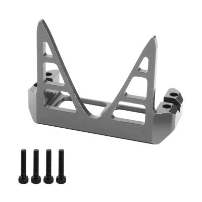 RC Models For Axial For Wraith 90018 RR10 For Capra 1.9 For UTB 1/10 Aluminum Steering Servo Guard Protective Cover Mount RC Car Bouncer(Gray)