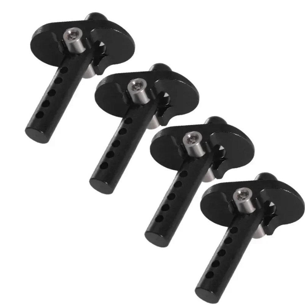 RC Car Toys For 1/7 1/8 1/10 4pcs Body Post Ar320357 Ar320453 Metal Professional RC Model Vehicle Accessories Spare RC Car Parts(Black 47mm)