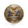1PCS USA 250th Anniversary Commemorative Medal, America 250 Merchandise with American Eagle, 250 Anniversary , 250 Years of Freedom (1776-2026) Collectible (250th Anniversary Coin Torch) view 3