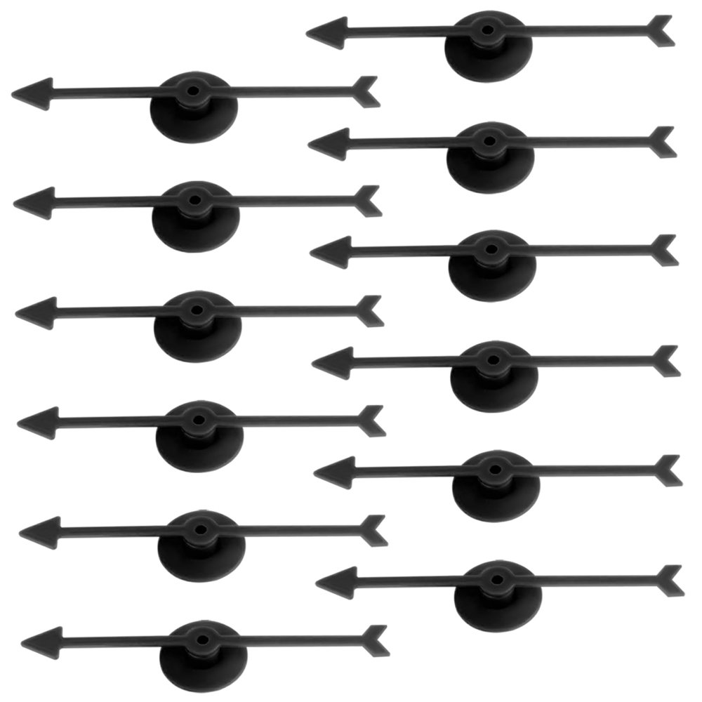 Nukinp Game Spinner Arrow 12PCS 3.9 Inch Arrow Spinner with Base Plastic Game Spinners for Classroom DIY Board Games Replacement Spinners for Spin The Wheel Funny Party
