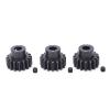 3pcs M1.5 Pinion Motor Gear 16T 8mm Shaft Steel Gear, Compatible with 1/5 1/6 RC Car Brushless Motor, Hard Anodized Anti - Rust Steel Pinion for Remote Control Vehicles view 1