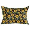 Toddler Pillow Covers 16x24 Inch, Sunflowers Decorative Pillowcase with Zipper, Microfiber Pillow Protector, Farmhouse Botanical Blossom Florals Butterfly Breathable Throw Pillowcases for Sofa Bed view 2