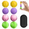 DGMDGS 8-Pack Silicone Magnetic Sensory Fidget Balls, Stress Relief Toys for Adults and Teens(14+), Suitable for Autism ADHD Anxiety, Office Desk Fun Tactile Toy (Multicolor) view 1