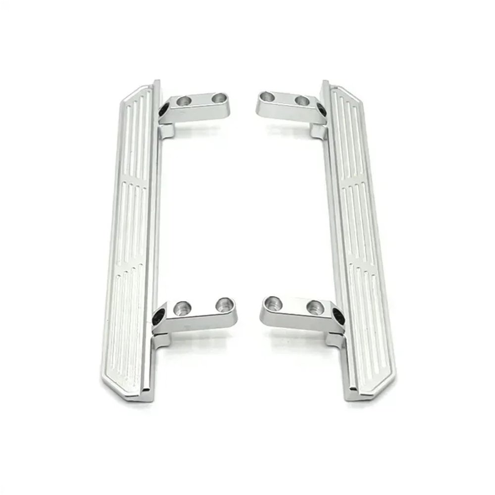 For Wltoys 104006 104010 104020 104026 For Rock 1/10 Metal Sliders Side Pedal Decoration RC Car Upgrade Parts Accessories Rc Models Accessories(Silver)