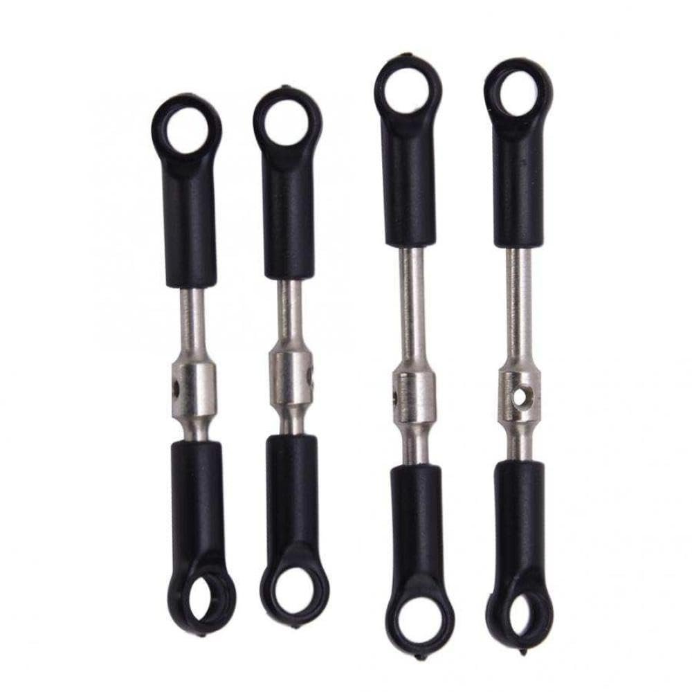 COMODO 4pcs Metal Long/Short Pull Rod Replacement Accessory Compatible with 144001 1/14 Four-Wheel Drive RC Drift Car