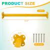 10 Pack Steel Monkey Bars Ladder Rungs 16.5 Inch with Screws Hardware Kit view 2