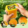 1000X Handheld Digital Microscope for Kids, 4K Kids Microscope with 2.4" Screen, 2001000X Magnification, Portable STEM Educational Toy for Boys and Girls Ages 512 (Yellow) view 2