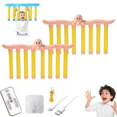 Catching Game: Test Your Reflexes! Hand Eye Coordination Stick Catching Game, 3 Adjustable Speed Modes, with Remote Control, Engaging Fitness Fun for Kids and Adults (D*2)