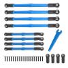 RC Models For Summit 5319X 5338R E2.0 1/10 Alloy Steel Rod End Push Rods RC Model Accessory Replace Upgrade Parts Modified Repair(Blue) view 4