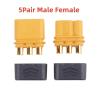 10Pcs MR30 Male Female DC Motor Plug Three Hole Connector(5Pair Male Female) view 2