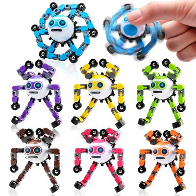 ASIOWELY 7 PCS Travel Toys Transformable Fidget Spinners Toys for Kids and Adults Sensory Toy for Boys Teens Stress Relief Autism ADHD Cool Road Trip Travel Essential Birthdays Gifts for Party Favors