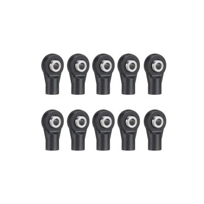 1/10 RC Crawler Car Plastic Rod Ends Set Ball Joint 10pcs M3 Parts Accessories for Axial SCX10 for Traxxas TRX4 confident(Straight Short 10pcs)