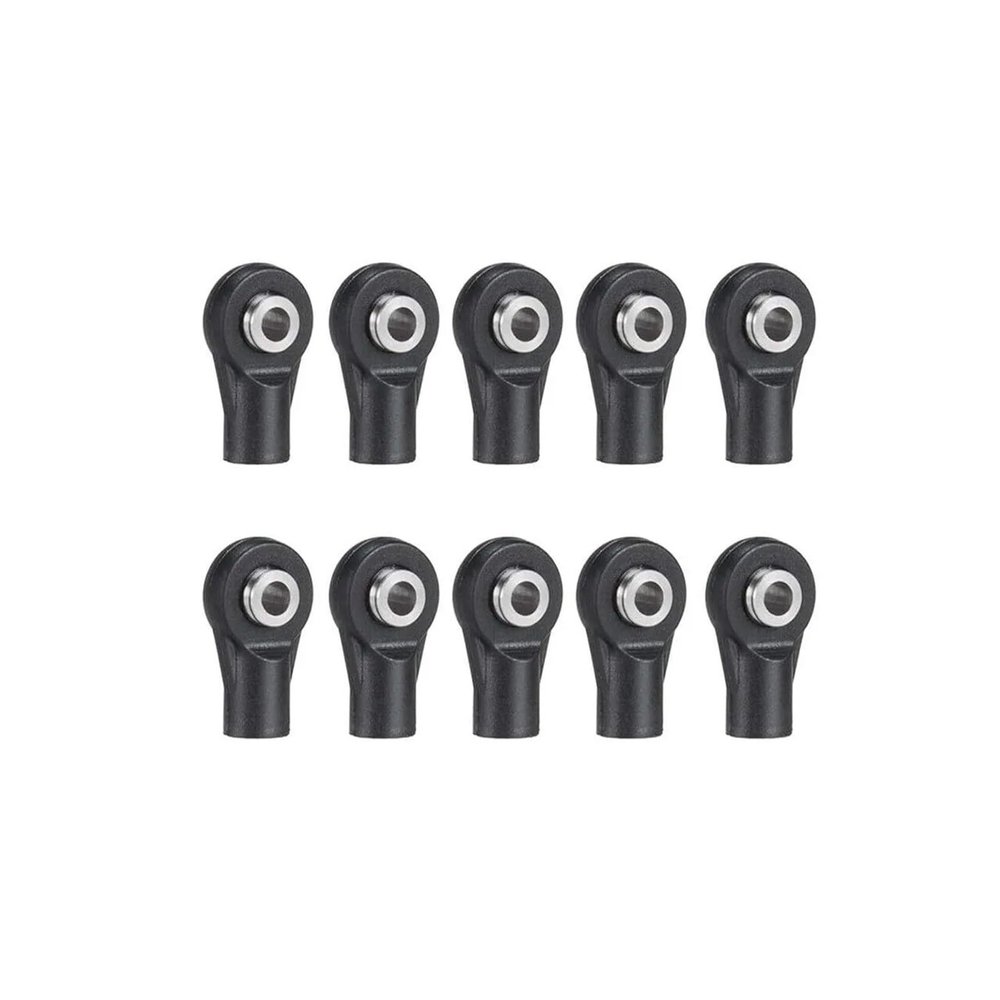 1/10 RC Crawler Car Plastic Rod Ends Set Ball Joint 10pcs M3 Parts Accessories for Axial SCX10 for Traxxas TRX4 confident(Straight Short 10pcs)