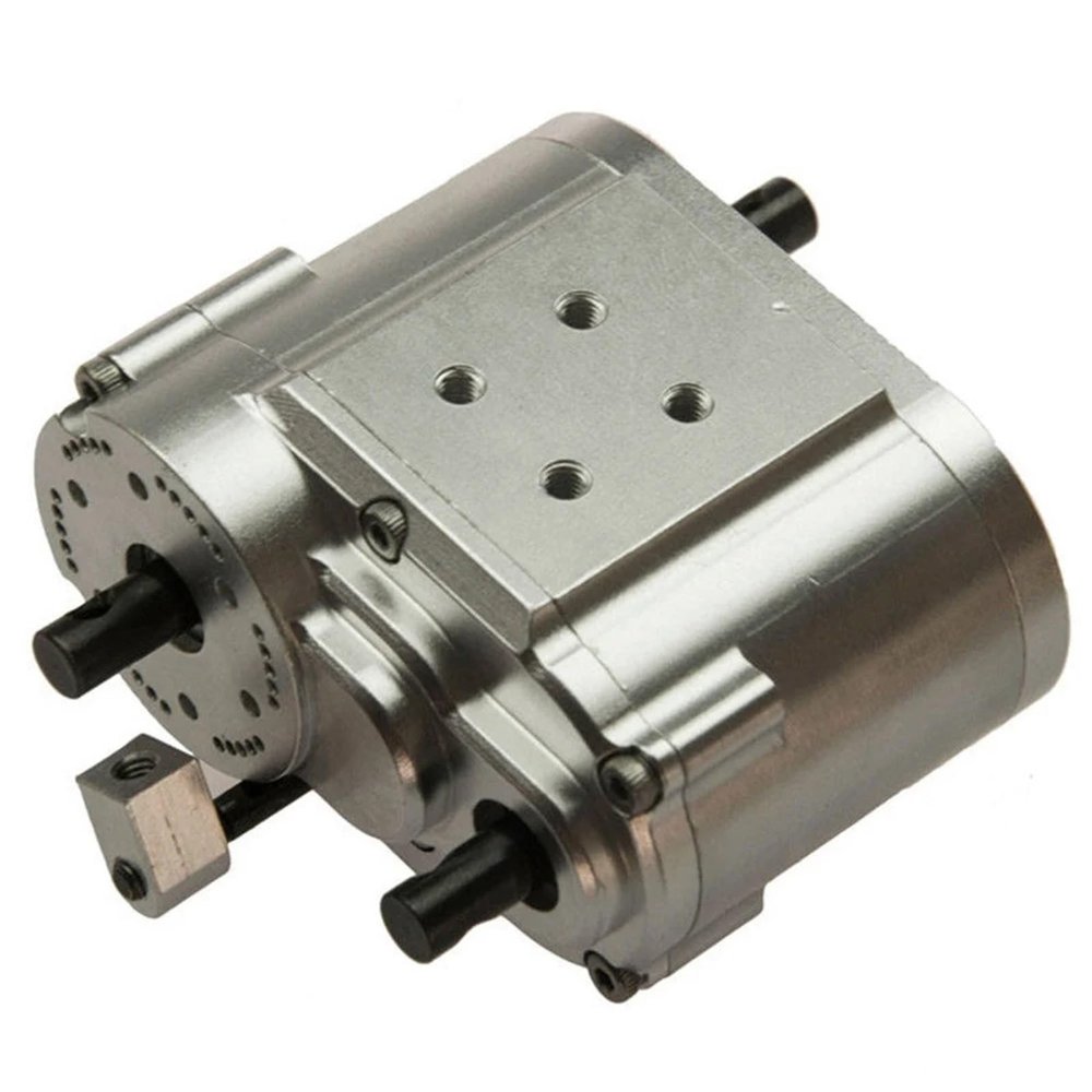 2 Speeds Transfer Case Gearbox Transmission Box 46x53x32mm for Axial SCX10 RC 4WD D90 1/10 RC Crawler Car Parts confident